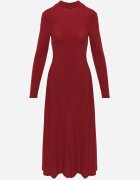 by swan Rochie Vișinie cu Viscoză Decorată cu Sclipici în Stil Elegant Werirra