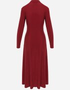 by swan Rochie Vișinie cu Viscoză Decorată cu Sclipici în Stil Elegant Werirra