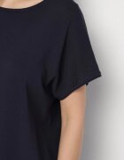 by swan Set din Vâscoză Bleumarin Pantaloni Largi și Tricou Inelora