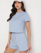 by swan T-shirt Albastru deschis din Bumbac cu croi scurt Galarina
