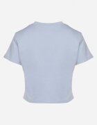 by swan T-shirt Albastru deschis din Bumbac cu croi scurt Galarina