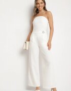 by swan Top Alb Fără Mâneci din Vâscoză Decorat cu Decupaje Salomira