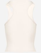 by swan Top de bumbac bej deschis cu decupaj decorativ Sallire