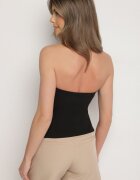 by swan Top Negru Fără Mâneci cu Viscoză Decorat cu Fante Salomira