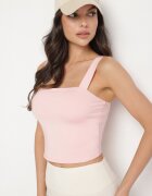 by swan Top Roz Mulat cu Viscoză cu bretele late Limare