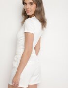 by swan Tricou Alb Scurt cu Viscoză Eframera