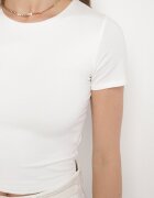 by swan Tricou Alb Scurt cu Viscoză Eframera