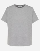 by swan Tricou Gri cu Vâscoză Decorat cu Zirconii Hirritia