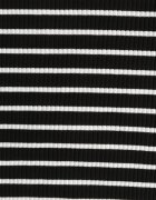 by swan Tricou Negru-Alb din bumbac cu mânecă scurtă în dungi Ernlea