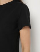 by swan Tricou Negru din Bumbac cu Croială Scurtă Galarina