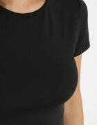 by swan Tricou Negru Scurt cu Vâscoză Eframera