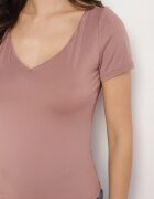 by swan Tricou Roz închis cu Viscoză Croială Mulată cu Decolteu în V Folarisse