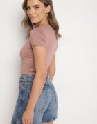 by swan Tricou Roz închis Scurt cu Vâscoză Eframera
