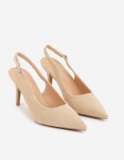 c&l fashion Sandale Bej cu toc stiletto cu călcâiul decupat Nevilianae