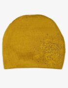  Căciulă Beanie Galbenă cu Cașmir cu Zirconiu Roccio