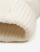  Căciulă bej deschis cu Pompon Decorată cu model împletit Emmirae
