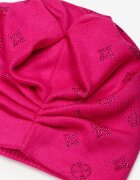  Căciulă Roz închis Tricotată cu Cașmir Decorată cu Strasuri Gllvess