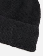 caely Beanie clasic cu margine răsucită Lindrina Neagră