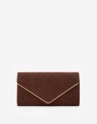 caely Clutch clasică din imitație de piele întoarsă cu lanț Tadareo Maro