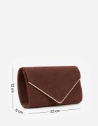caely Clutch clasică din imitație de piele întoarsă cu lanț Tadareo Maro
