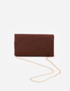 caely Clutch clasică din imitație de piele întoarsă cu lanț Tadareo Maro