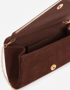 caely Clutch clasică din imitație de piele întoarsă cu lanț Tadareo Maro