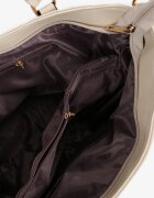caely Geantă Bej deschis Shopperka cu Buzunar Decorativ și Bretea Suplimentară Frosima
