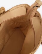 caely Geantă bej închis împletită shopper Revine