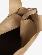 caely Geantă Bej închis Tip Shopper cu Borsetă Fesandia