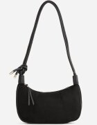 caely Geantă de umăr din imitație de piele întoarsă în stil Boho Nalindria Neagră