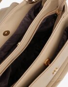 caely Geantă Elegantă Bej de umăr cu clapetă Idafela