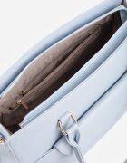 caely Geantă Shopper cu mâner și dungi precum și cu o poșetă mică tip plic în interior Arteda Albastră