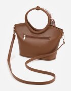 caely Geantă shopper de mână cu eșarfă decorativă mânere rotunde și curea Eudessa Maro