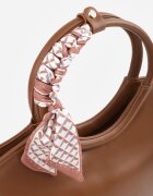 caely Geantă shopper de mână cu eșarfă decorativă mânere rotunde și curea Eudessa Maro