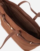 caely Geantă tip Shopper cu dungi decorative Eterno Maro