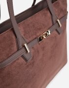 caely Geantă tip Shopper cu dungi decorative Eterno Maro