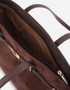 caely Geantă tip Shopper cu dungi decorative Eterno Maro
