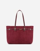 caely Geantă tip Shopper cu dungi decorative Eterno Roșie