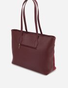caely Geantă tip Shopper cu dungi decorative Eterno Roșie