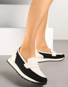 cambell Pantofi Mocasini Negri Din Piele Aroti