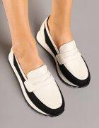 cambell Pantofi Mocasini Negri Din Piele Aroti