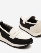 cambell Pantofi Mocasini Negri Din Piele Aroti