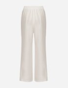 cantarana Pantaloni Bej Deschis cu Croială Largă cu Legătură și Elastic în Talie Miravenia