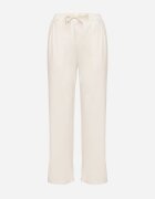 cantarana Pantaloni Bej deschis cu elastic în talie și picior larg Mironia