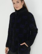  Cardigan Negru-Bleumarin Cu nasturi Arcite