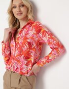 cflo Cămașă Roz Clasică cu Imprimeu Floral și Nasturi Cairissa