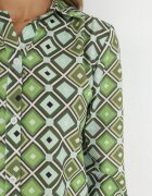 cflo Cămașă Verde deschis cu nasturi cu model geometric Ieawe