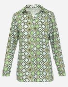 cflo Cămașă Verde deschis cu nasturi cu model geometric Ieawe