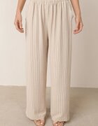 cflo Compleu de costum de vară din viscoză cu dungi: vestă și pantaloni Paneris Bej