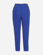 cflo Pantaloni Albastru Marin-Albastru cu Talie Înaltă Tip Paper Bag cu Elastic în Talie Noravia